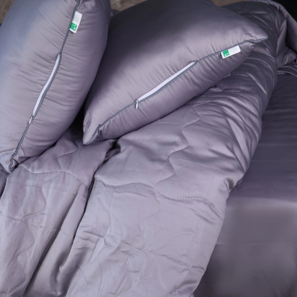 Фото - Одеяло детское лето MirSon №2986 110х140 Line Satin Premium 0251 SkyLine Eco-Soft + 2 наволочки 50х70 (2200010975901)